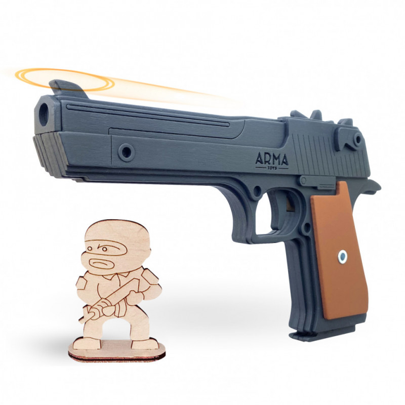 Пистолет «Дезерт Игл» (Desert Eagle), стреляющий резинками, черный