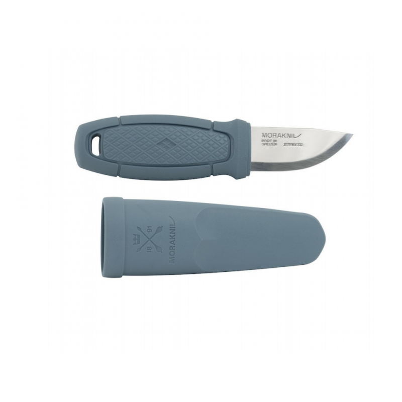 Нож Morakniv Eldris LightDuty, нержавеющая сталь, цвет светло-синий, с ножнами, 13851