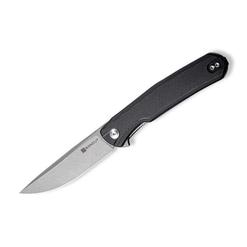 Складной нож SENCUT Scitus D2 Steel Gray Stonewashed Handle G10 Black