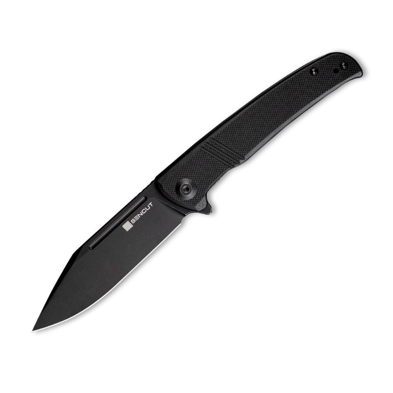 Складной нож SENCUT Brazoria D2 Steel Black Stonewashed Handle G10 Black