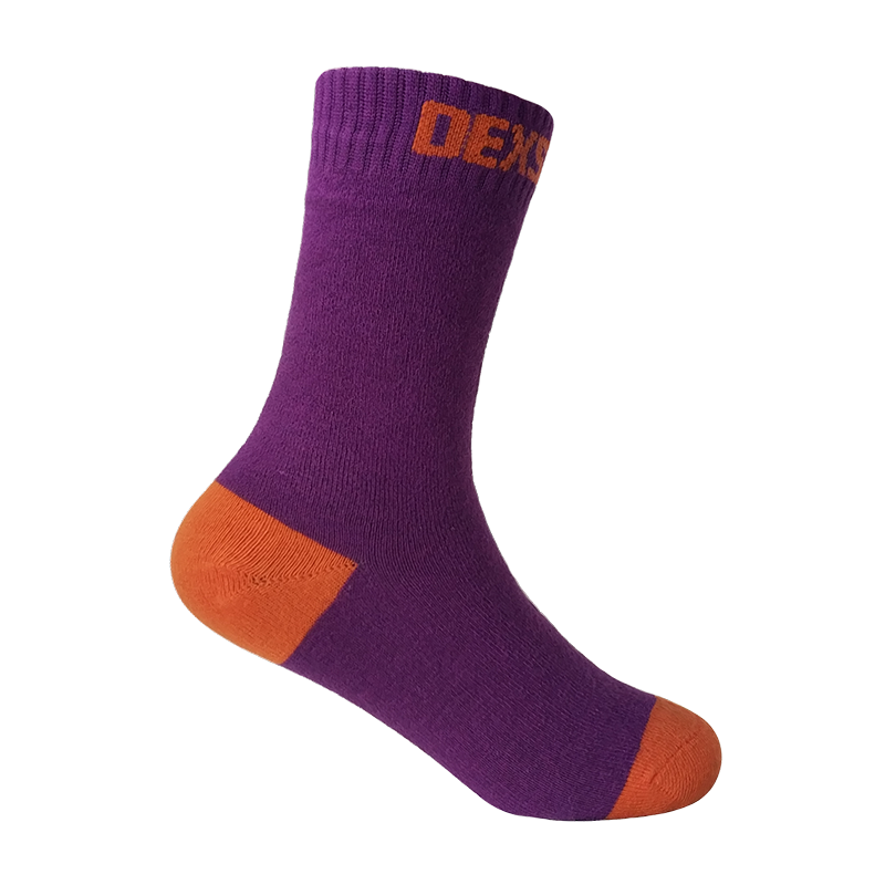 Водонепроницаемые носки детские DexShell Ultra Thin Children Socks S (16-18 см), пурпурный