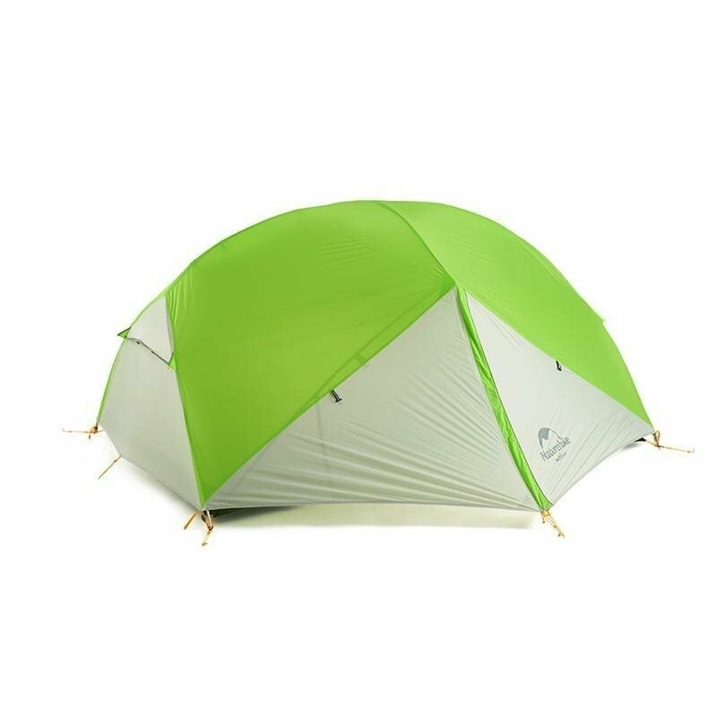 Палатка  Naturehike Mongar NH17T007-M  20D,двухместная сверхлегкая, зелено-белая, 6927595726051