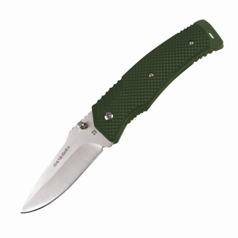 Нож Ganzo G618 440 Steel Exclusive Edition Green Handle