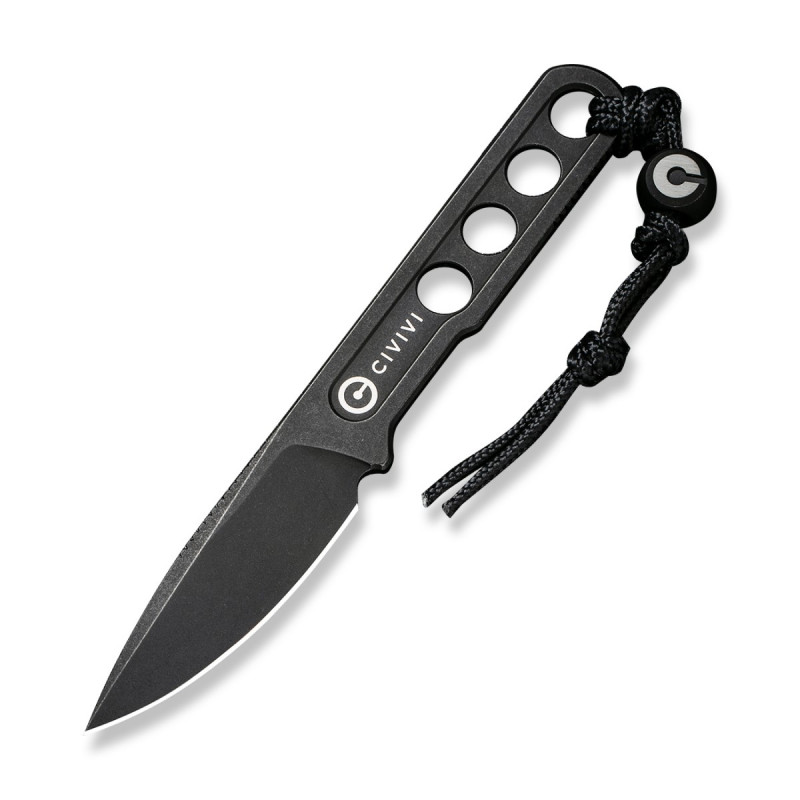 Нож CIVIVI Fixed Blade Circulus 10Cr15CoMoV Steel Black Stonewashed Handle Ostap Hel Design