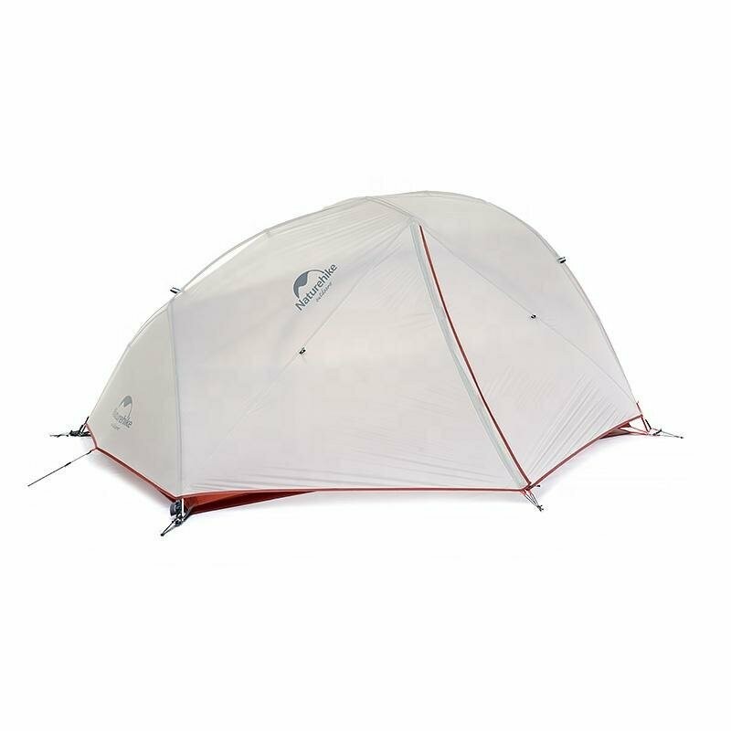 Палатка  Naturehike Star-river 2 NH17T012-T двухместная сверхлегкая с ковриком, серо-черная, 6927595716489