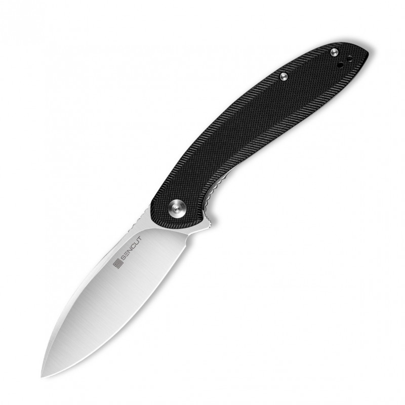 Складной нож SENCUT San Angelo 9Cr18MoV Steel Satin Finished Handle G10 Black