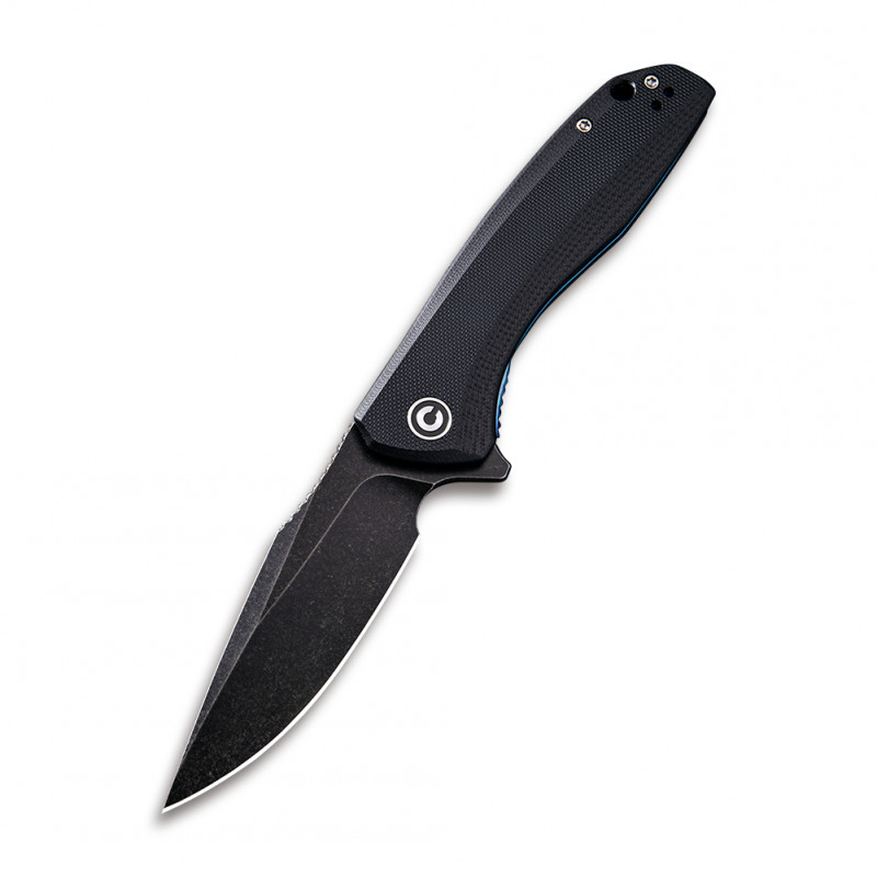 Складной нож CIVIVI Baklash 9Cr18MoV Steel Black Stonewashed Handle G10 Black