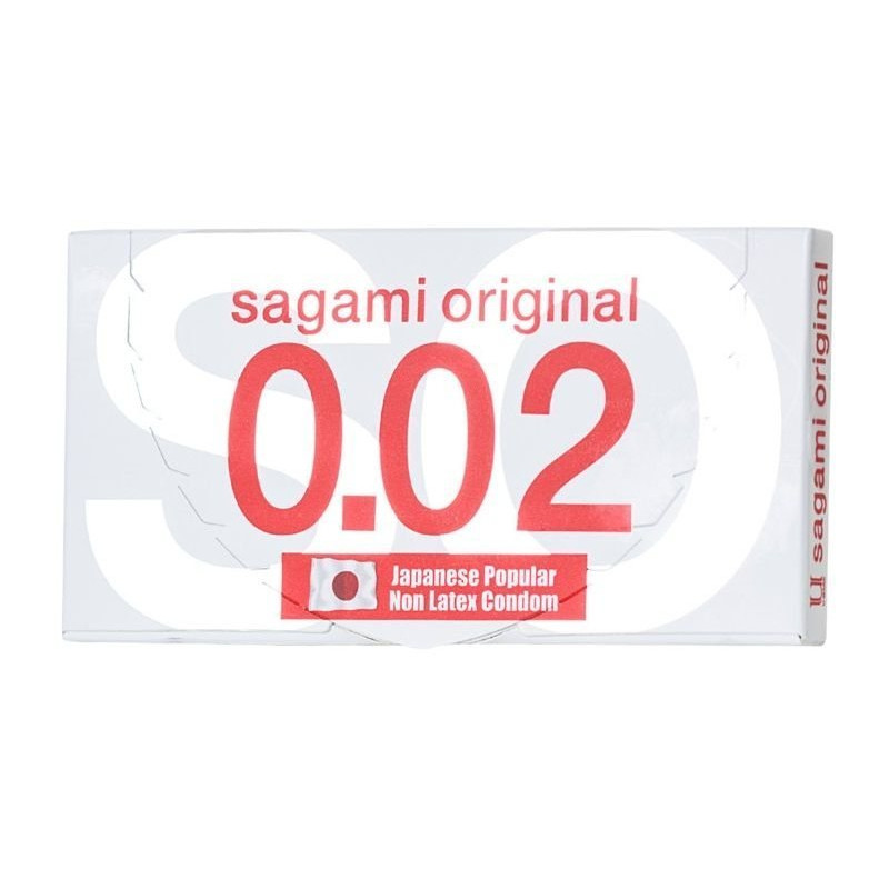 Ультратонкие презервативы Sagami Original 0.02 - 2 шт.