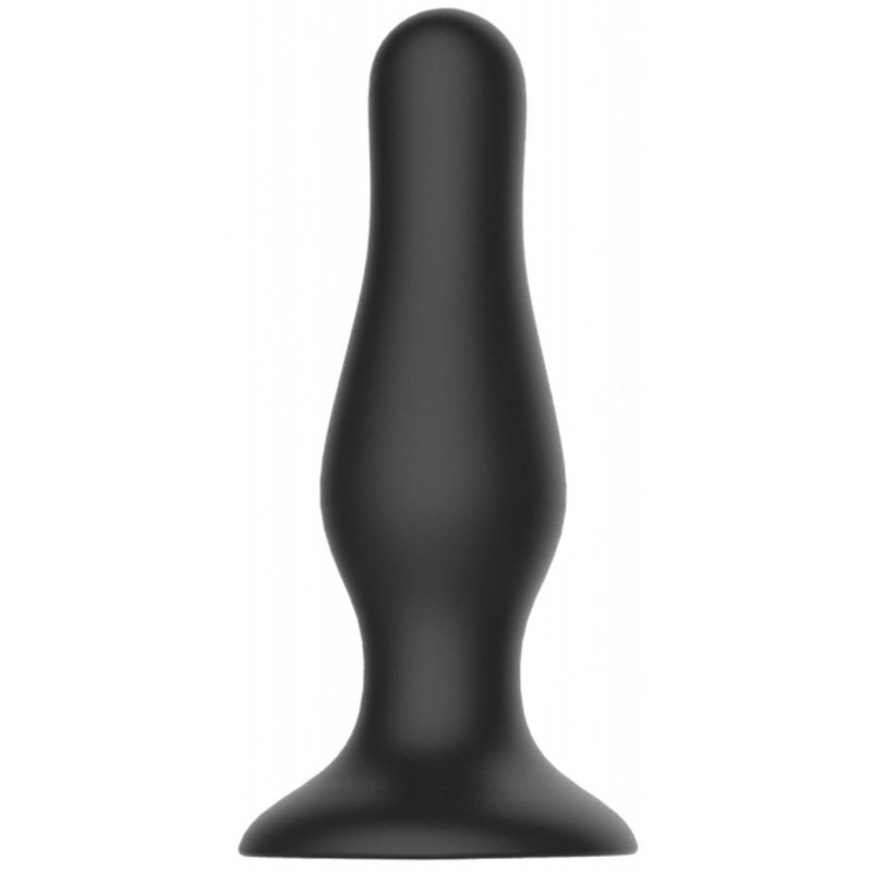 Черная анальная пробка Self Penetrating Butt Plug № 67 - 12,7 см.