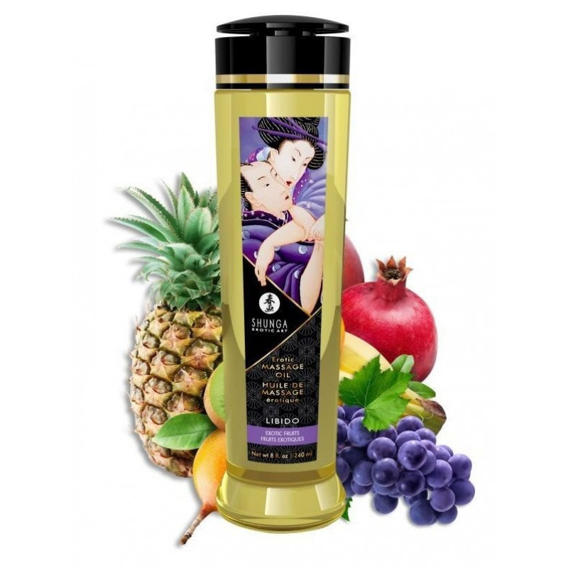 Массажное масло Libido Exotic Fruits с ароматом экзотических фруктов - 240 мл.