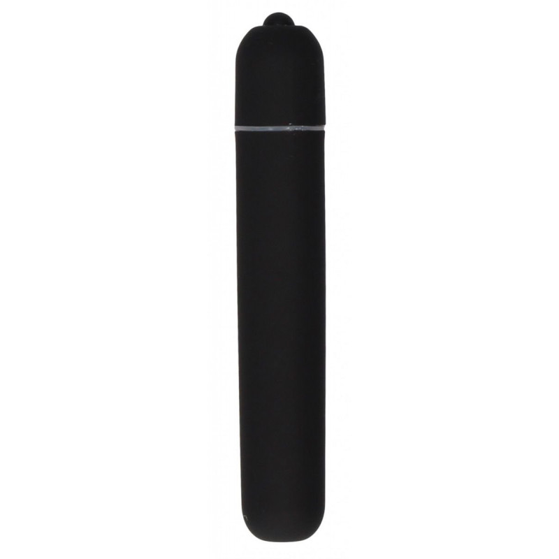 Черная вибропуля Bullet Vibrator Extra Long - 10,5 см.