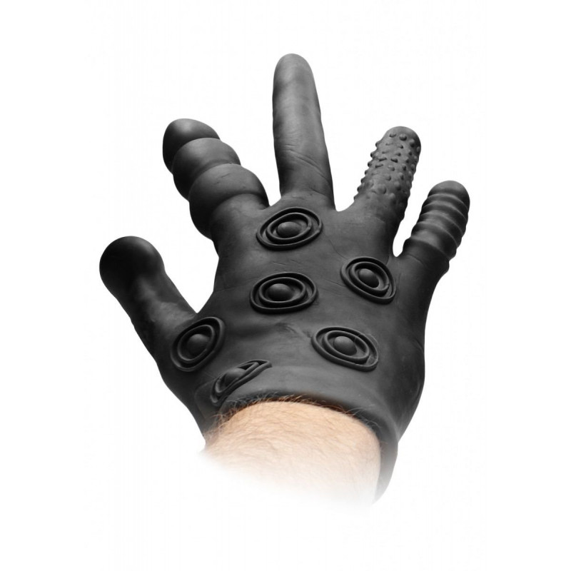 Черная стимулирующая перчатка Stimulation Glove