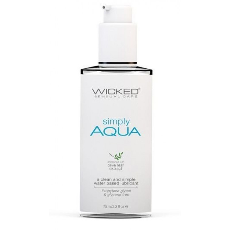 Легкий лубрикант на водной основе Wicked Simply AQUA - 70 мл.