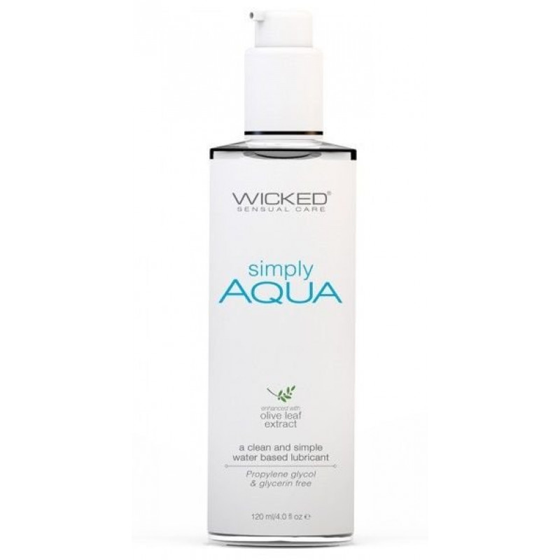 Легкий лубрикант на водной основе Wicked Simply AQUA - 120 мл.