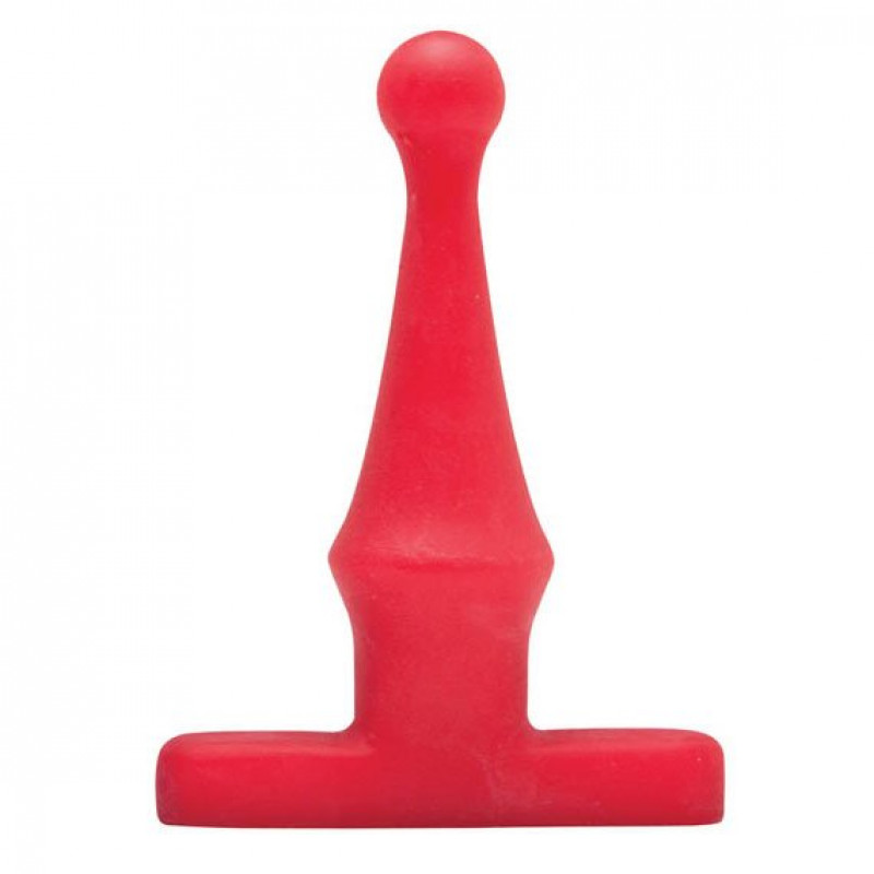 Красная анальная пробка Bum Buddies Tease My Tush, Intermediate Silicone Anal Plug - 12 см.