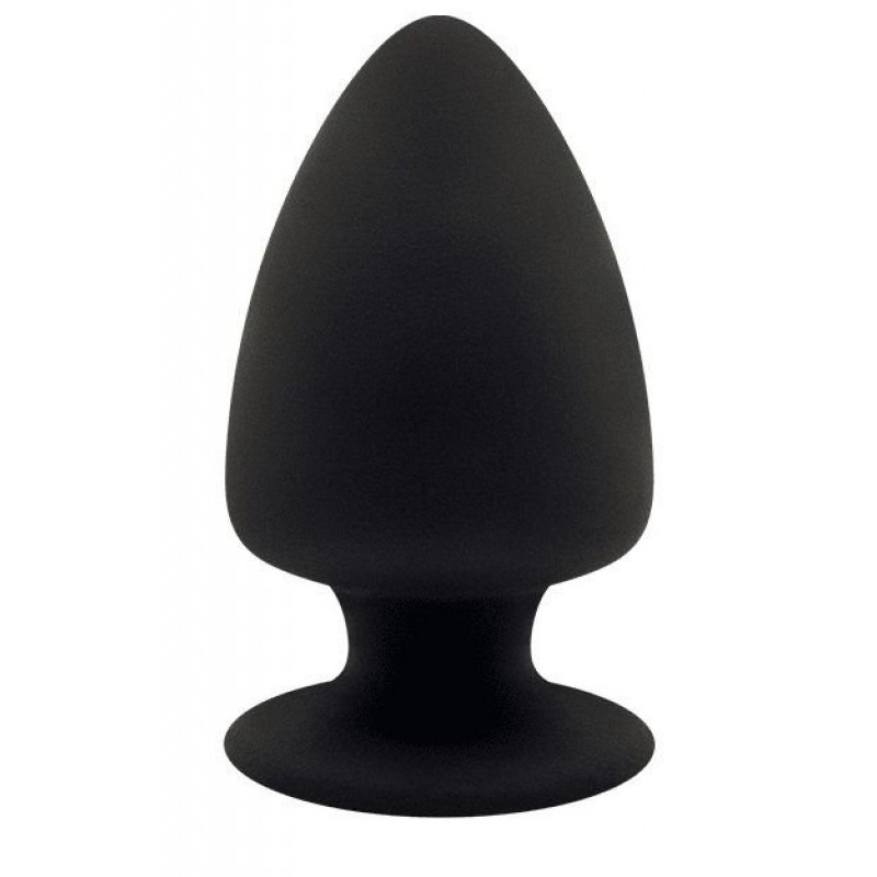 Черная анальная втулка Premium Silicone Plug XS - 8 см.