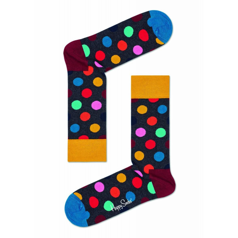 Черные носки Big Dot Sock в цветной горох