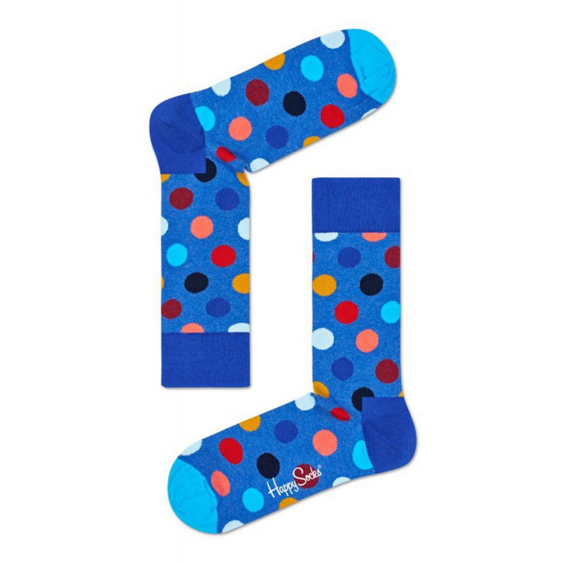 Синие носки унисекс в горох Big Dot Sock