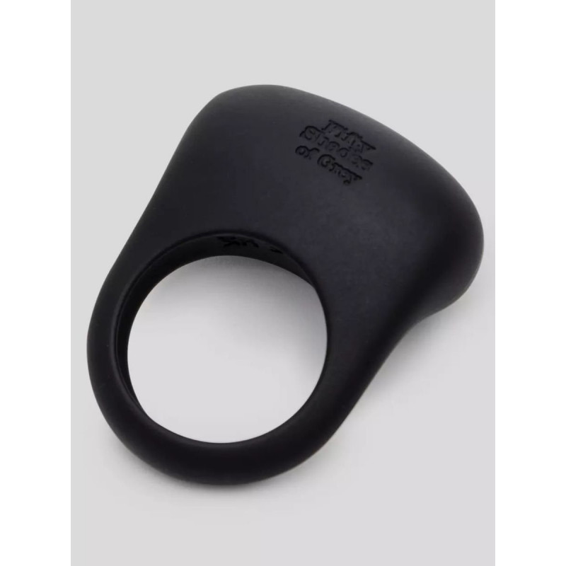 Черное эрекционное виброкольцо Sensation Rechargeable Vibrating Love Ring