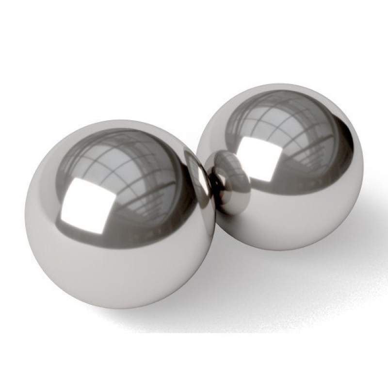 Серебристые вагинальные шарики Stainless Steel Kegel Balls