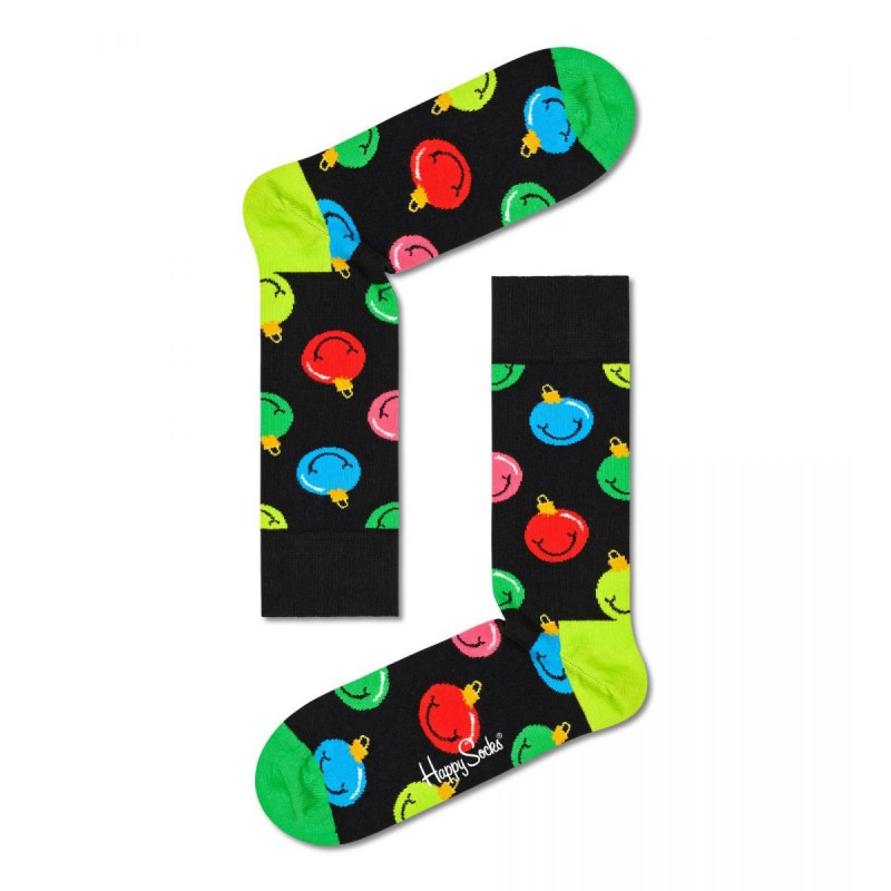 Носки унисекс Jingle Smiley Sock с елочными игрушками