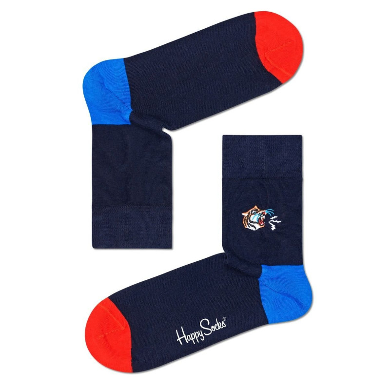 Носки унисекс Embroidery Tiger Half Crew Sock с тигром