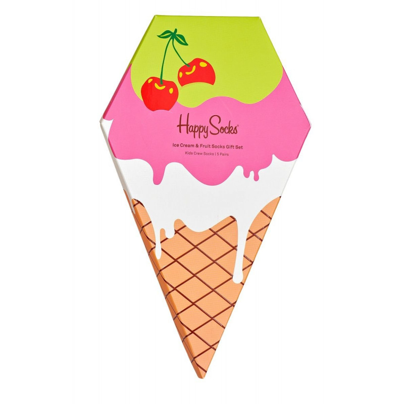 Набор из 5 пар детских носков Happy socks Ice Cream & Fruit Socks Gift Set