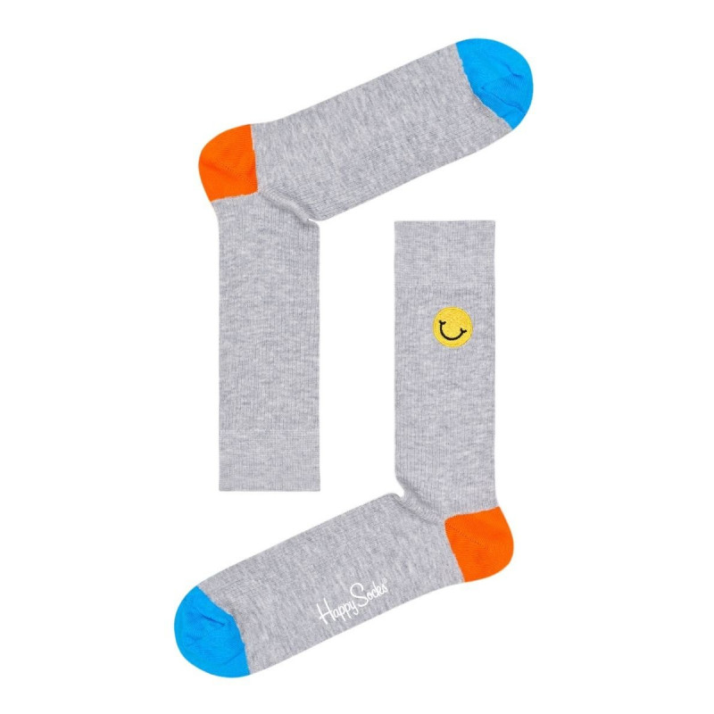 Носки унисекс Ribbed Embroidery Smiley Sock со смайликом