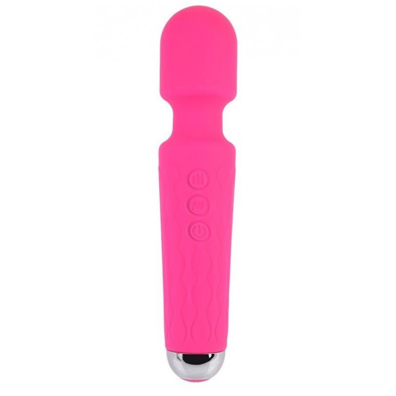 Розовый жезловый вибратор Wacko Touch Massager - 20,3 см.