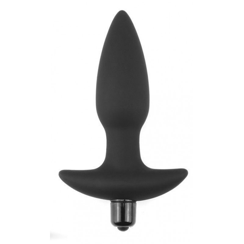 Черная анальная вибропробка Anal Indulgence Collection Fantasy Plug - 14,5 см.