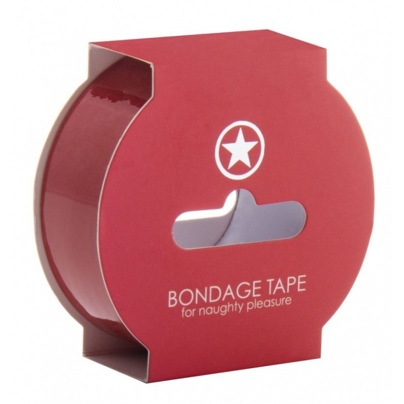 Красная лента Non Sticky Bondage Tape - 17,5 м.