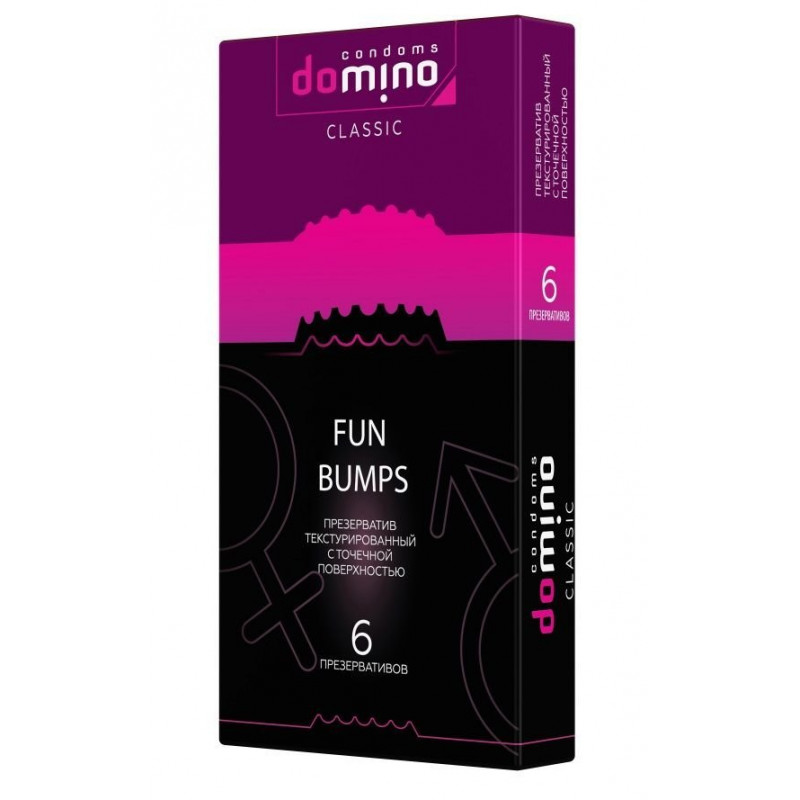 Текстурированные презервативы DOMINO Classic Fun Bumps - 6 шт.