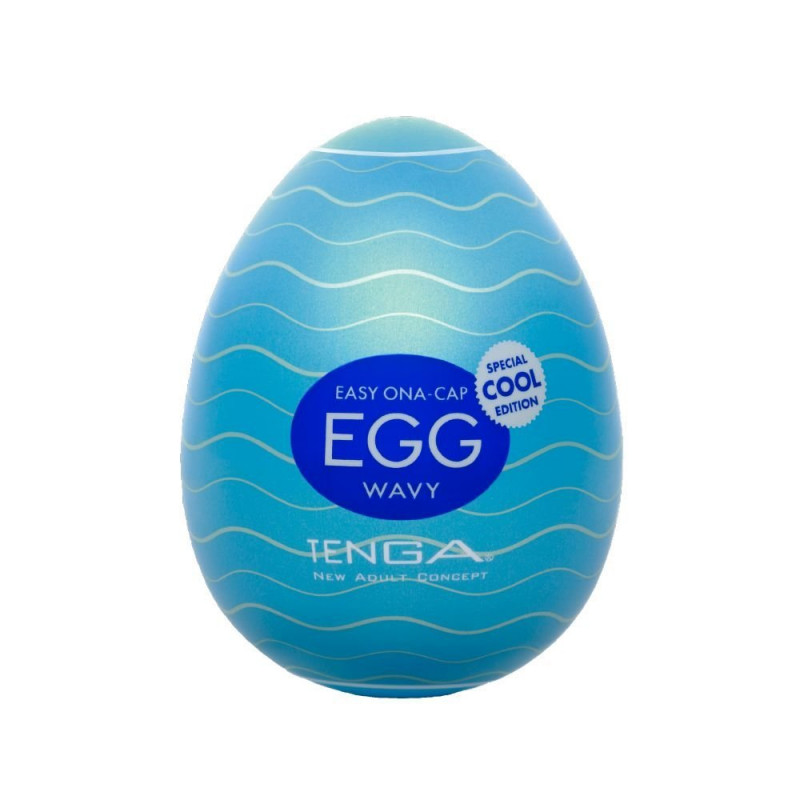 Мастурбатор-яйцо с охлаждающей смазкой EGG Wavy Cool