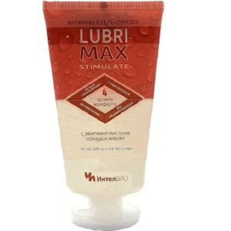 Возбуждающий интимный гель-смазка на водной основе Lubrimax Stimulate - 150 мл.