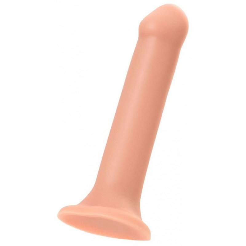 Телесный фаллос на присоске Silicone Bendable Dildo XL - 20 см.