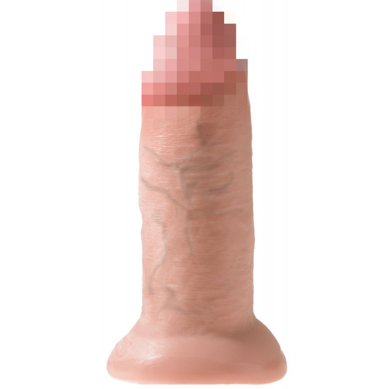 Телесный фаллоимитатор King Cock 10  Chubby - 25 см.